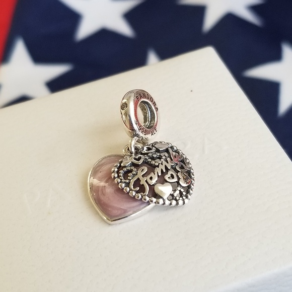 pandora love and family charm pandora love and family charm